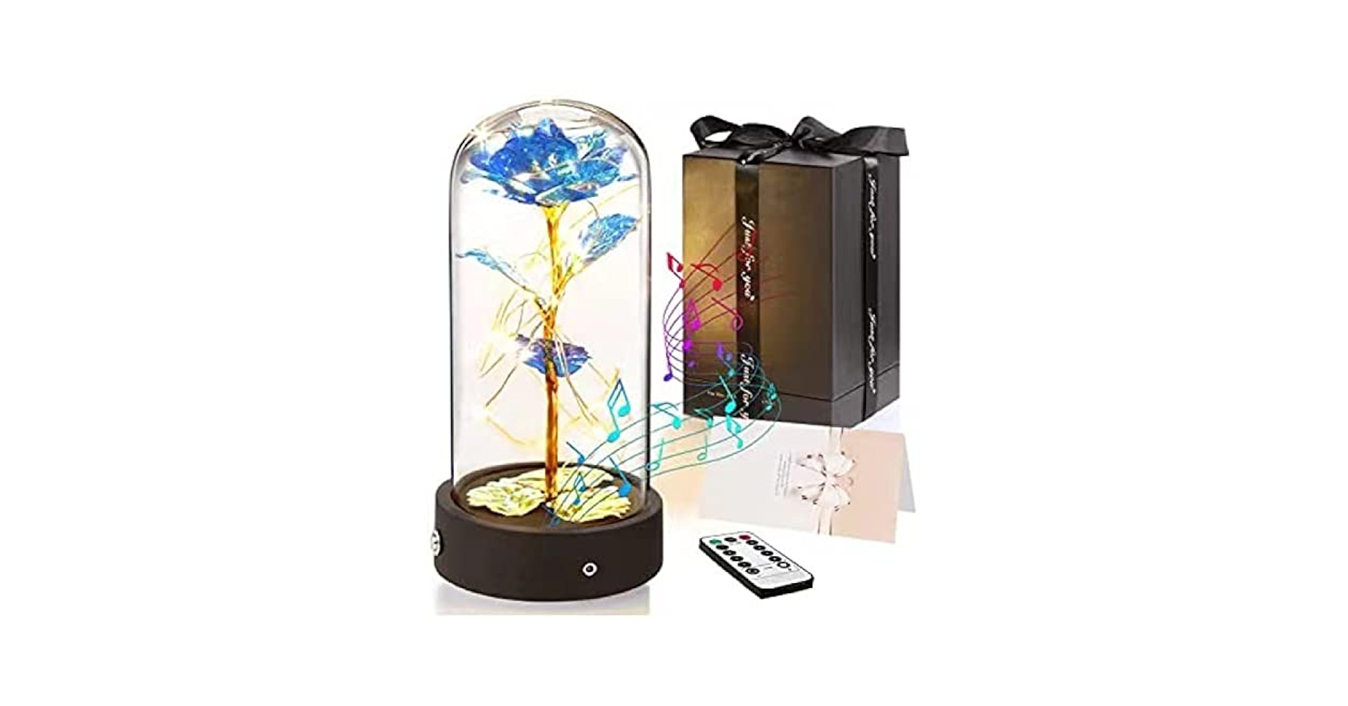 Amazon.co.jp: 美女と野獣のバラのオルゴール、LEDフェアリー