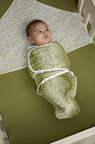 MEYCO Pucktuch 0-3M. Swaddle 1,0TOG Neugeborene Snake Avocado – Ansicht 2