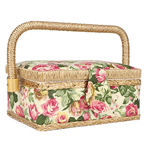 Sewing Basket Organizer, Garden Rose by TOPINCN - Image 4