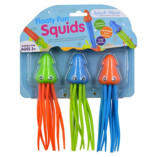 Splash About Floaty Fun Squid brinquedos de mergulho - conjunto de 3
