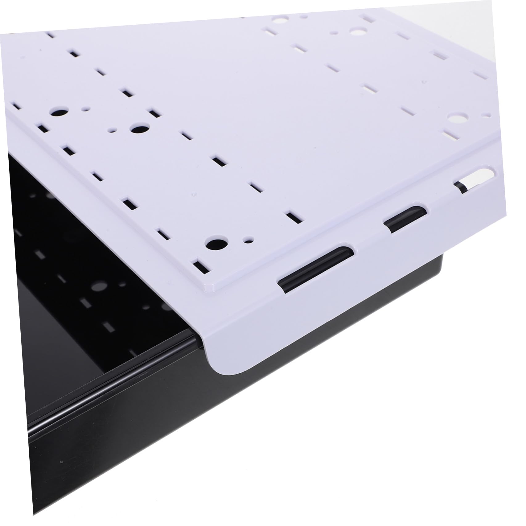 SOLUSTRE Organizzatore da Cassetto Invisibile Scrivania con Vassoio Portaoggetti Struttura Salvaspazio per Ufficio e Casa Design Compatto e Funzionale