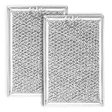 [2 Pack] OEM Microwave Filter Replacement 7.64" x 5.12" Fit for GE WB06X10309 WB06X10359, Microwave Vent Filter, Microwave Grease Filter, Filters Kitchen Oven Air Over the Range Vent Fan
