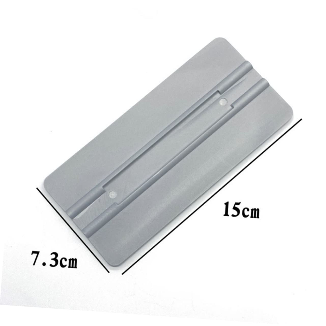 SUPVOX Flexible Car Film Tool 2pcs Plastic Squeegee Set Felt Edge for Window Film Application (Grey)