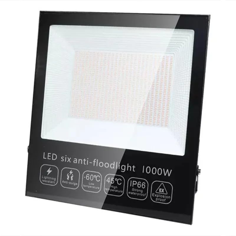 Opiniones y reviews de Reflectores para exteriores , listamos los 10 mejores. 41 Reflector LED Exterior de 1000W Lampara, IP66 Resistente al Agua, Luces Led, Lampara Led 75000LM | 6500K, Luces Exteriores para Jardin | Escalera | Plazas | Fábrica