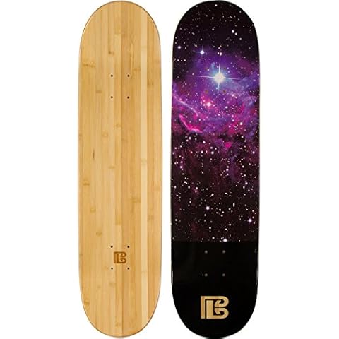 Bamboo Skateboards Nebula Graphic Skateboard Deck Only - More Pop, Lasts Longer Than Maple, Eco Friendly 7.75 Cover
