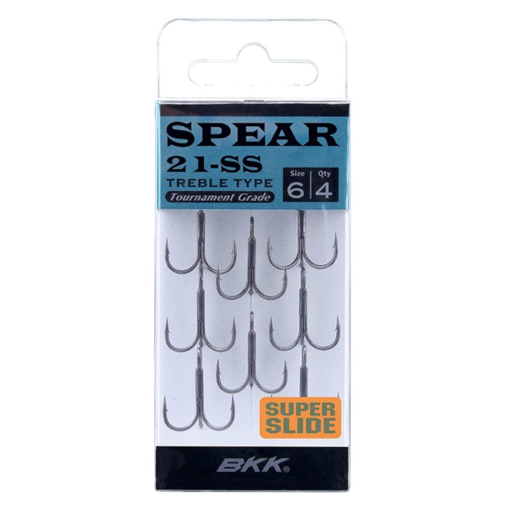 BKK Super Slide Coating Treble Hook FANGS/SPEAR 21-SS
