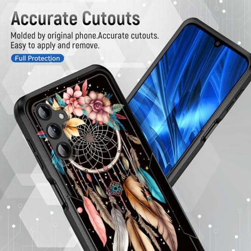 JHYYTUJTYP for Galaxy A15 5G Case,[Military Grade Drop Tested] Heavy-Duty Tough Rugged Shockproof Protective Case for Samsung Galaxy A15 5G 6.5 Inch 2023,Dream Catcher Flower - image 5