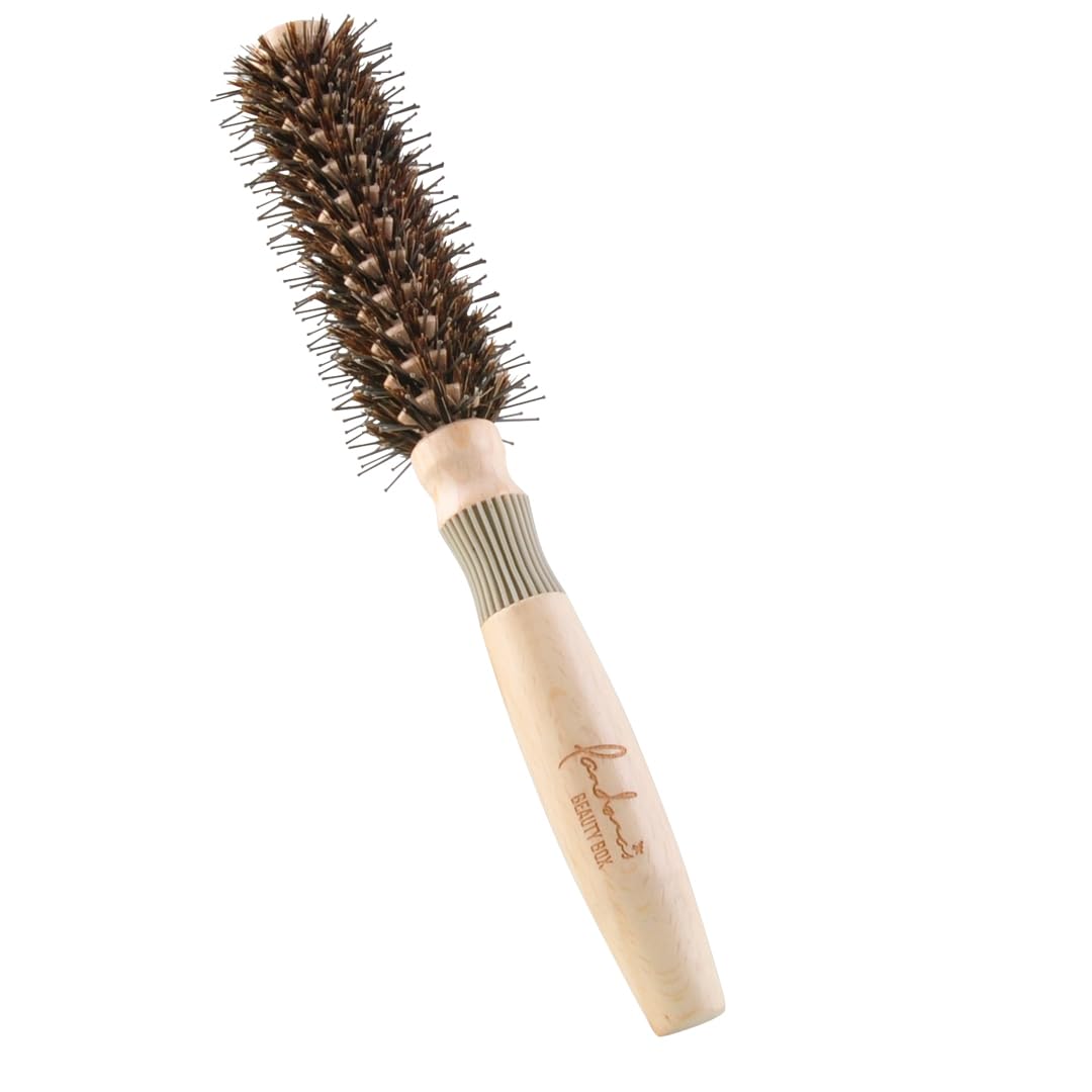 The 101 GoShiny hairbrush/FSC Wooden Brush/Styling/BlowOut/Heat Resistance Brush/Boar Bristle Hair Brush/Roller Brush/Round Brush/Patented (Small, 45mm)