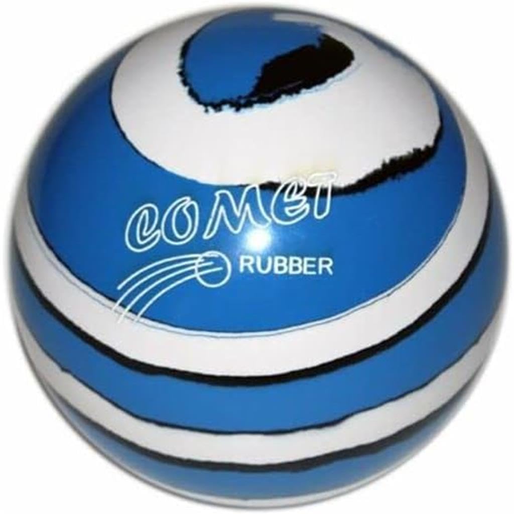 Bowlerstore Products EPCO Candlepin Bowling Ball- Comet Rubber - Royal with White & Black (4 1/2 inch- 2lbs.7oz.) 1 Ball