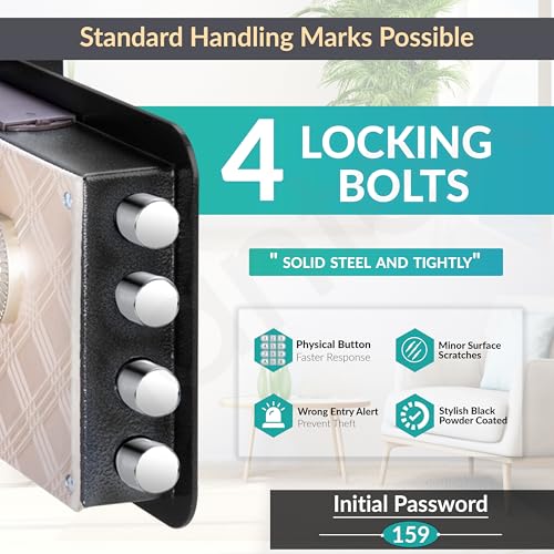 Image of Plantex 23 Litre Safe Locker for Home /Handling Marks Only,No Utility Impact /100% Functional & Secure /Assured by Plantex - (Black)