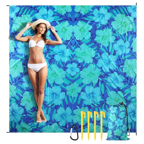 Hahafelt Beach Blanket Waterproof Sandproof Beach Mat 83