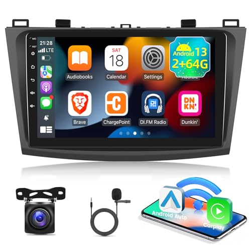 Radio para auto EKAT para Mazda 3 2009-2013 pantalla táctil 9'' miniatura 1