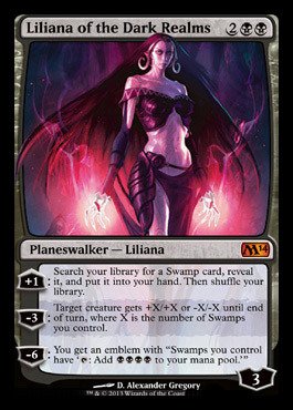 liliana cards mtg Amazon.com: Magic The Gathering - Liliana of The Dark Realms (102/249)
