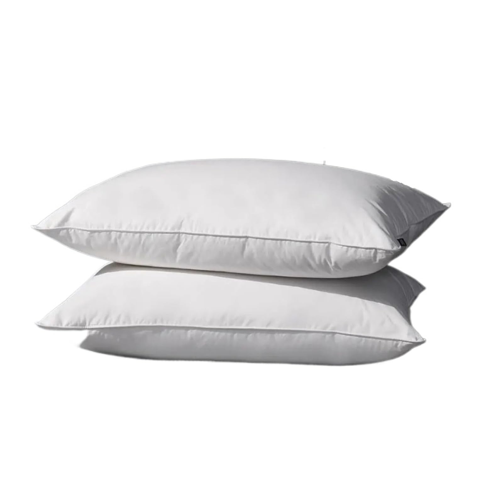 2pcs Set Luxury Down Feather Pillows Cotton Shell Hotel Collection Bed Pillow for Sleep Fluff Soft 20x36inch