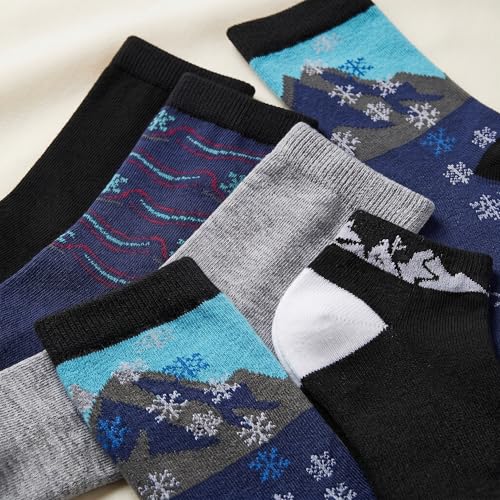 Image of Tipi Toe Women's 6-Pack Funky Crew Socks | Colorful Fun Patterned Novelty Dress Socks, Sizes 9-13