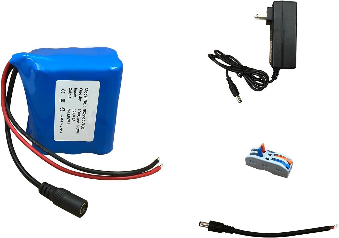 12V 10000mAh バッテリー M-OD-5P-7 Amazon.com: Seasider 12V 10000mAh Rechargeable Battery Pack, Bare