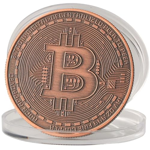 Bitcoin Copper Coins – 1 Pcs 1 oz .999 Pure Physical BTC Tokens | Commemorative Collectible Gift Set in Display Case | Unique Crypto Souvenir for Men, Women & Collectors | Perfect for Gifting - Image 6