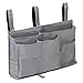Bedside Organizer Caddy Hanging Storage Bag Holder 8 Pockets Bed Rails Dorm Rooms Bunk Beds Apartments Bathrooms Gray