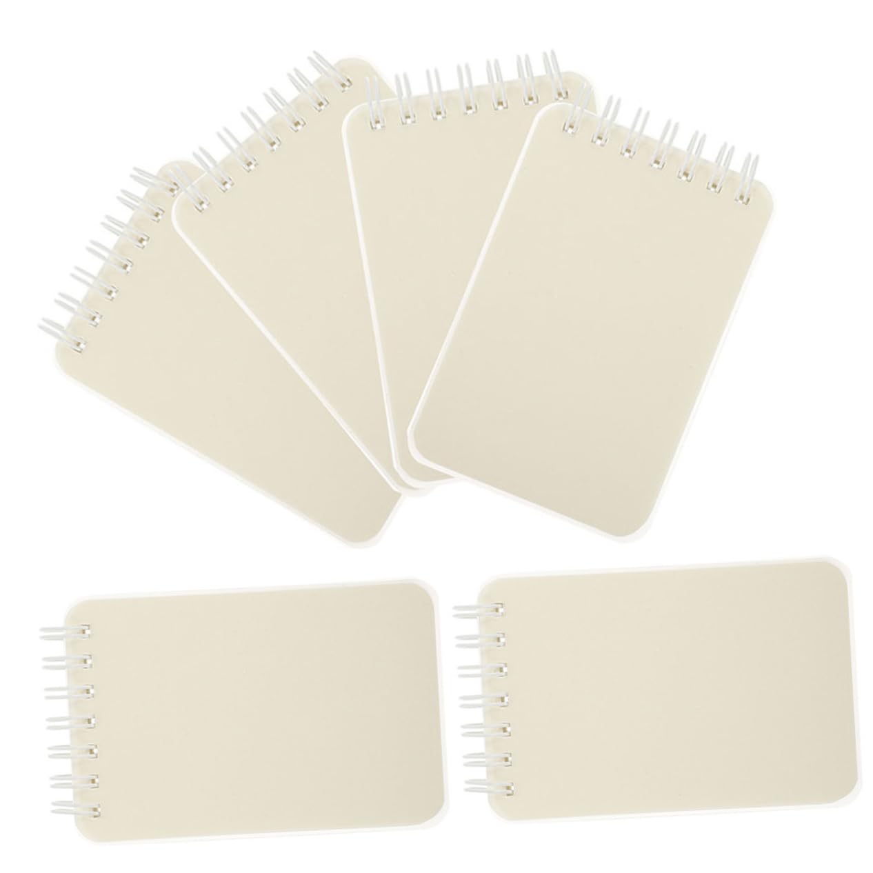 EXCEART 5 Ensembles Livre De Bobine A7 Carnet De Notes Mini Cahier À Spirale Cahiers Pour L'école Cahier De Poche Pour Enfants Collège Petit Bloc-notes De Bureau Blanche Pp 6 Pièces * 5