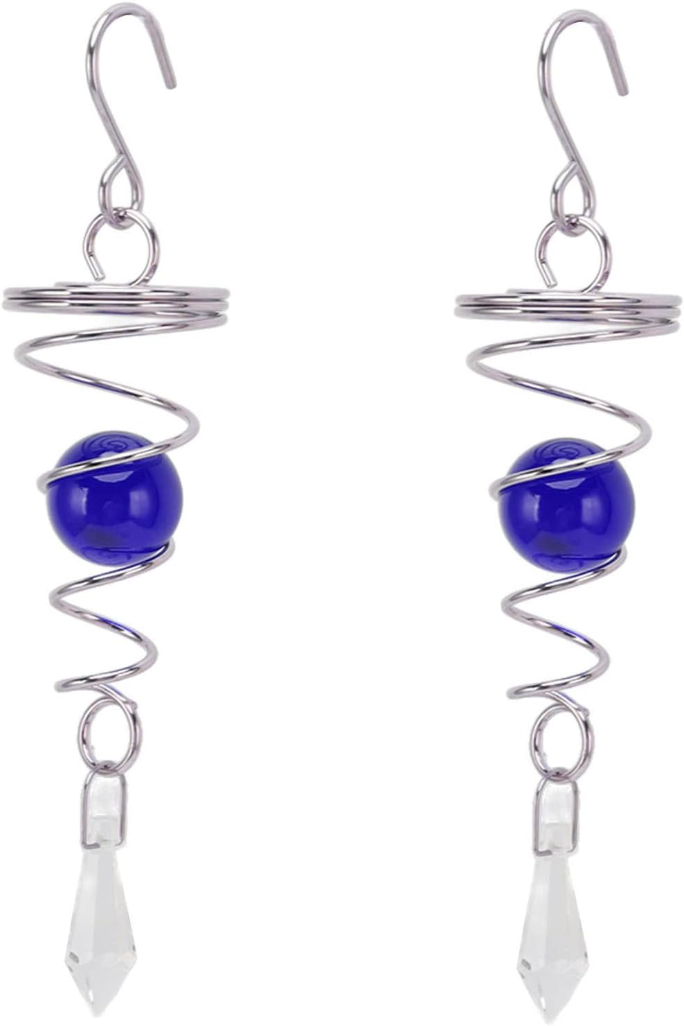 Mumusuki Spiral Wind Chimes, Stainless Steel Gazing Ball