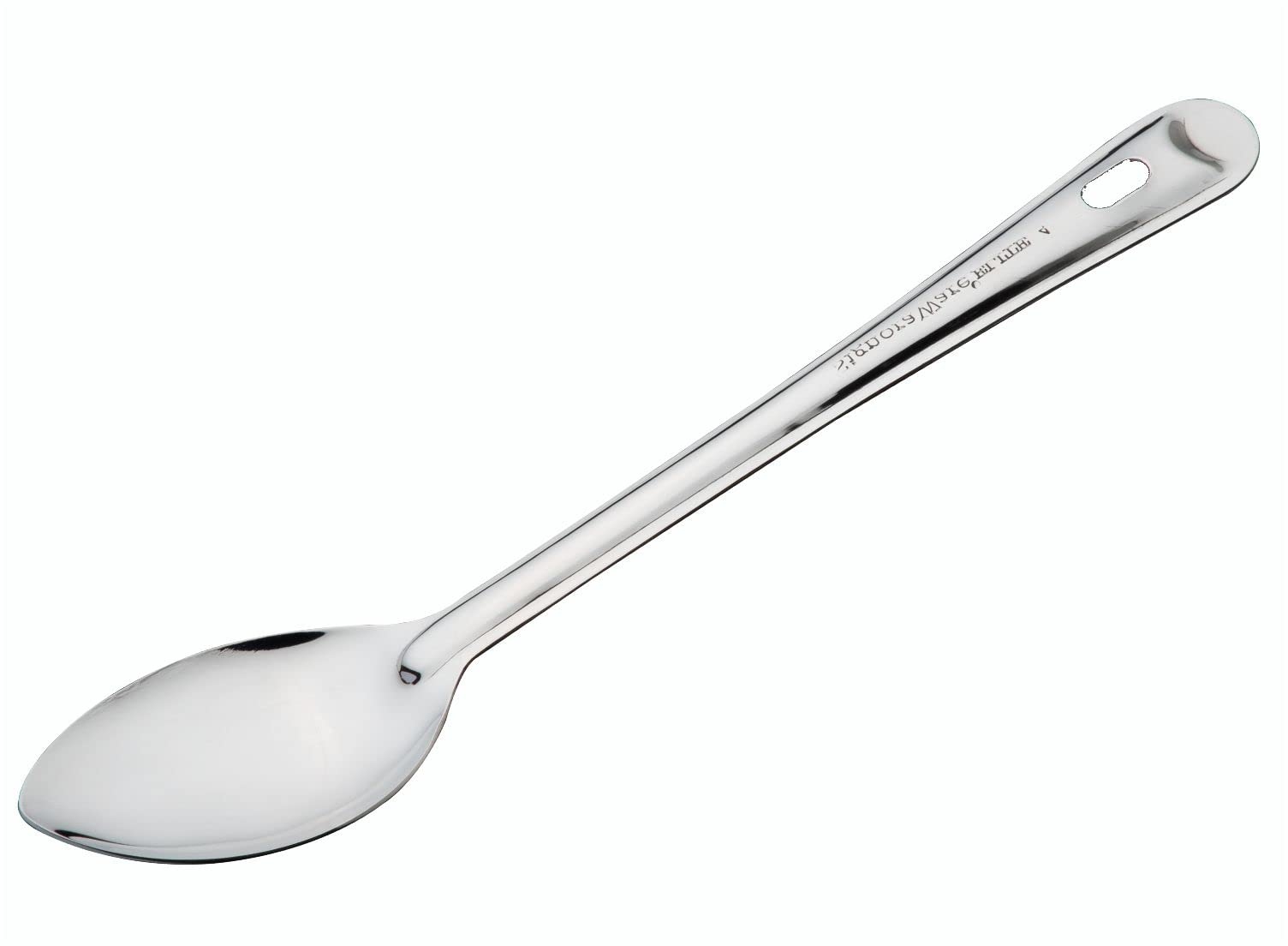 SignoraWare Kitchen Tools Stainless Steel(Food Grade) Heavy Gauge(1.2 MM) Elite Solid Pan Spoon No.3(Serving Spoon) Chamcha for Serving Rice/Pasta/Subzi (Size 26 cm)