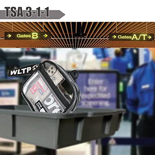 Rough Enough Clear Quart Size TSA Approved Toiletry Bag Small with Keychain for Travel Size Toiletries3