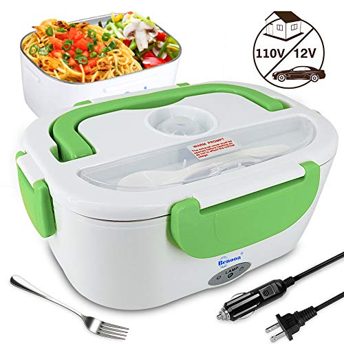 Benooa Electric Lunch Box Food Heater for Car and Home,12V/110V Portable Food Warmer