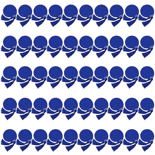 Cheelyvin.H 50 Pcs Graduation Honor Cords with Tassel for High School College Graduation, Gold, Royal Blue, Royal Blue & Red & White
