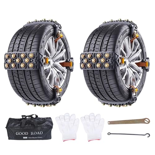Cadenas para neumáticos para conducir seguro en montaña y nieve suave