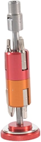 Miniatura 8 de Kit de herramientas de reparación de bicicletas, herramienta de mantenimiento, destornillador hexagonal T25, aleación de aluminio, giratorio, para