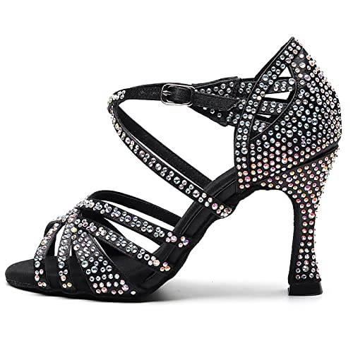 Chaussures de danse à talons hauts stables pour danses latines - 5