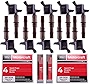 MAS Set of 10 Performance Ignition Coils Pack & OEM Spark Plugs SP509 Compatible with Ford F250 F350 F450 F550 Super Duty F650 F750 F53 F59 6.8L V10 Replacement for 8L3Z-12029-A C1659 DG521