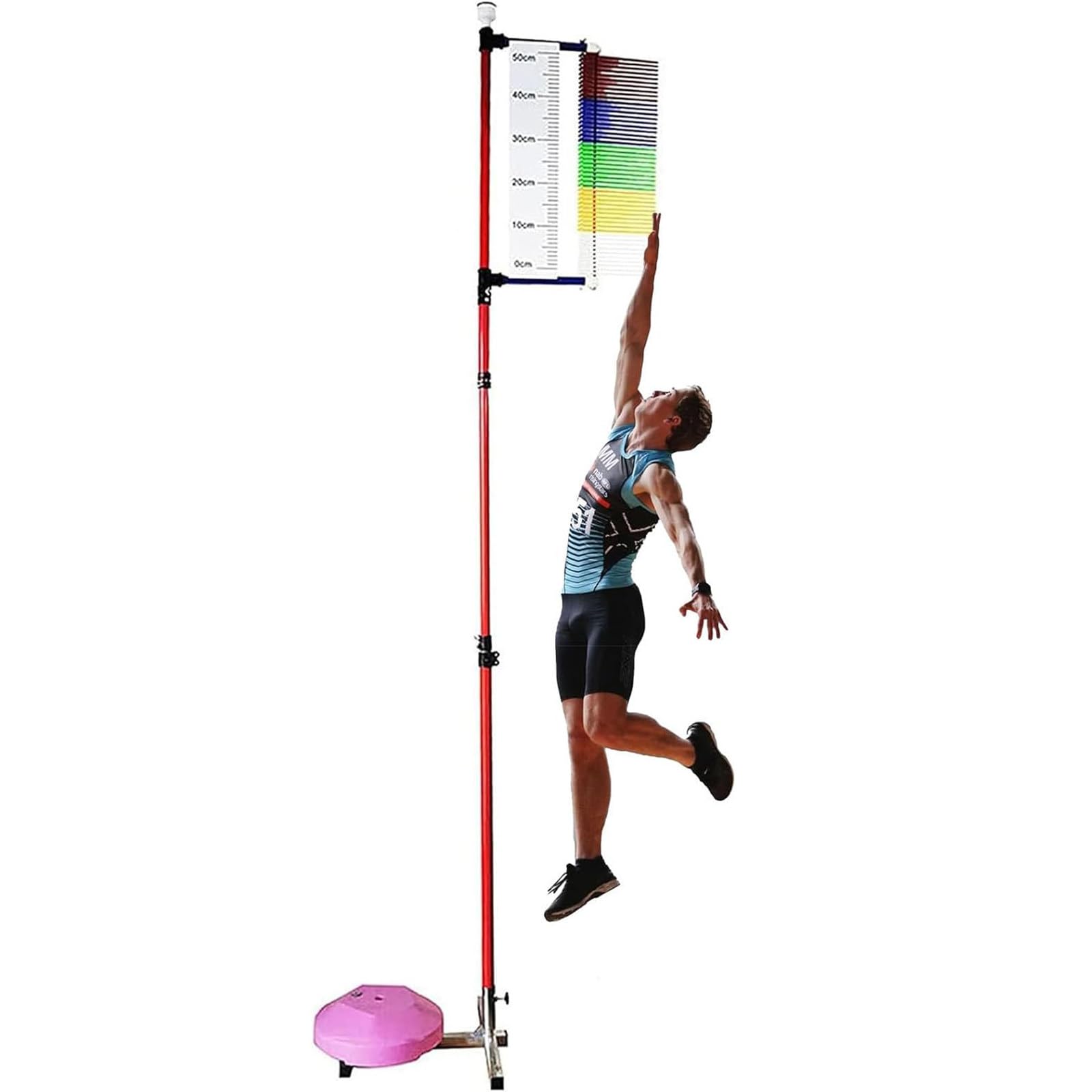 Probador de salto vertical, equipo de entrenamiento de salto alto con base estable para jugadores de baloncesto, dispositivo de coordinación de entrenamiento físico