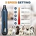 2026 New Dog Dsilent Groom Pro Nail Grinder Silent Groom Pro Quiet Electric Pets Nail File with LED Light & 5 Speeds (Gray)