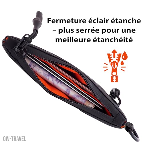 OW-Travel Portefeuille Porte Carte et Billet RFID Petit Porte Monnaie Homme – vue 5