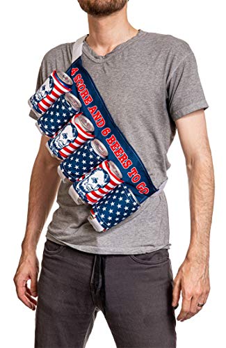 Calhoun Unisex Themed Fourth of July USA Americana Patriotic Beverage Beer Belt