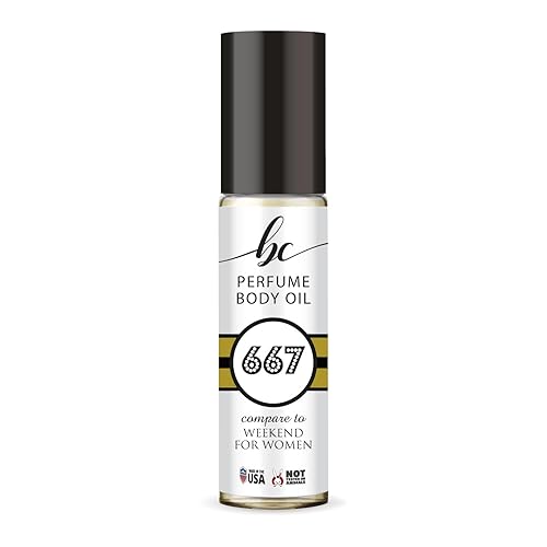 BC Perfume 667 Inspired by Weekend For Women Réplica Fragancia Aceite Corporal Dupes Muestra Sin Alcohol, Tamaño de Viaje Concentrado de Larga
