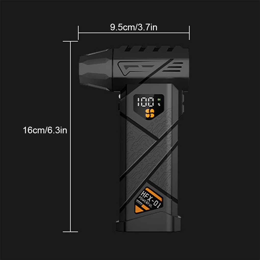 Soplador de Aire comprimido Mini Ajustable de 4 velocidades con luz LED, 130000 RPM, súper Potente, inalámbrico y Desmontable.