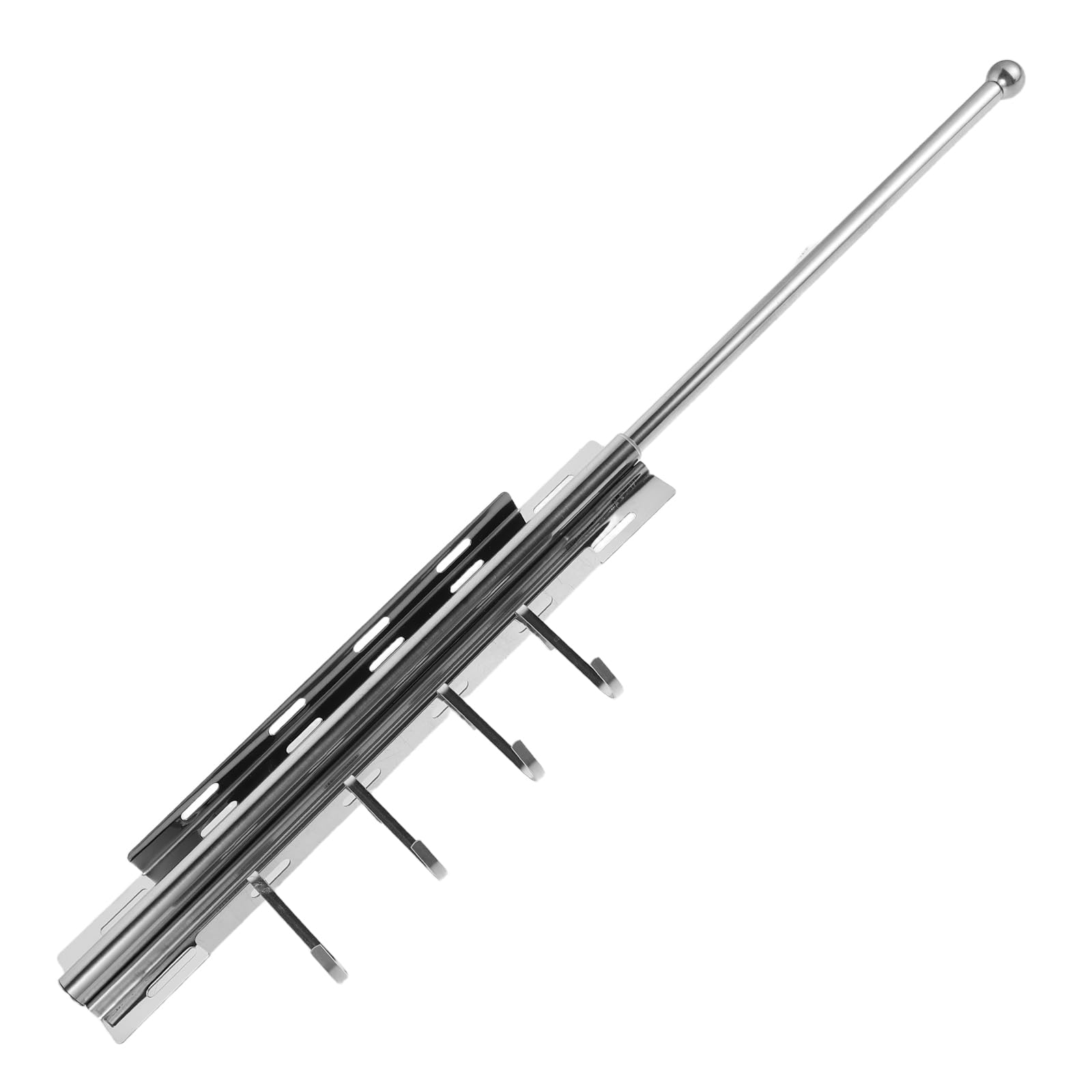 Tringle à vêtements coulissante en acier inoxydable réglable pour placard