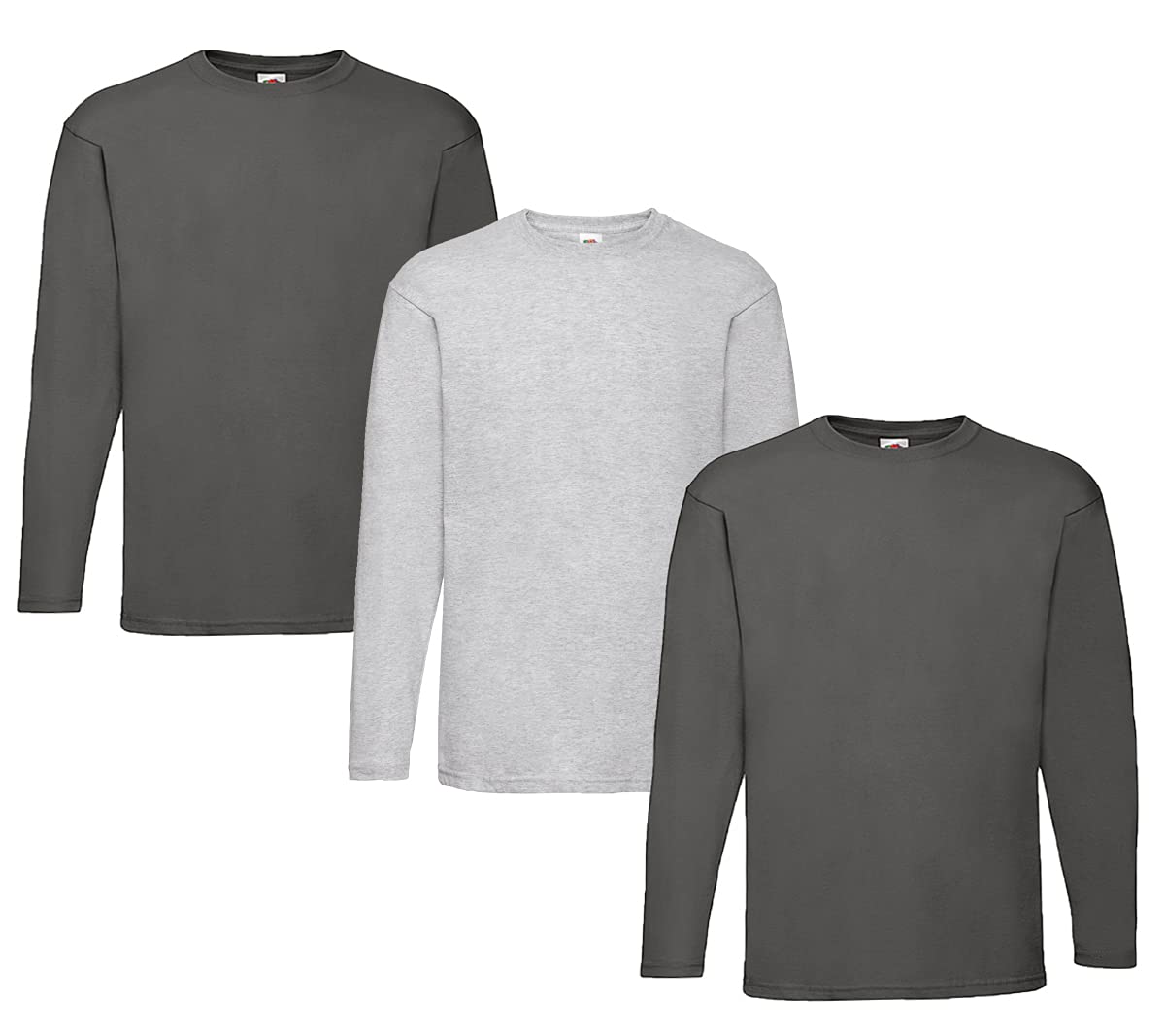 Fruit of the Loom Men's Long-Sleeved Valueweight Tee Sports Top, Matt, XXL