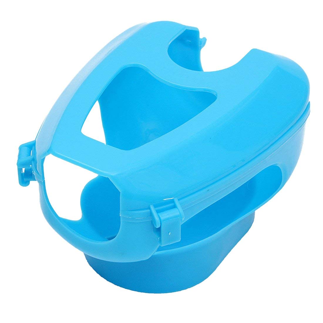 Anjing Soporte de plástico para palomas de carreras, fácil de usar, marco fijo, para medicinas, azul claro