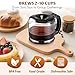 Teenyyou 10-Cup Glass Coffee Carafe Compatible with De'Longhi 3066 3067 3093 3094 3111 3112 Kf140 Kf863, Coffee Pot Compatible with 7313283649, Espresso Carafe Machine Parts