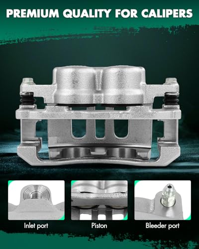 Image of SCITOO 18B4840 Front Right Disc Brake Caliper w /Bracket Fit For Ford For Crown Victoria 2003-2011,For Mercury For Grand Marquis 2003-2011,For Mercury For Marauder 2003-2004, Double Pistons