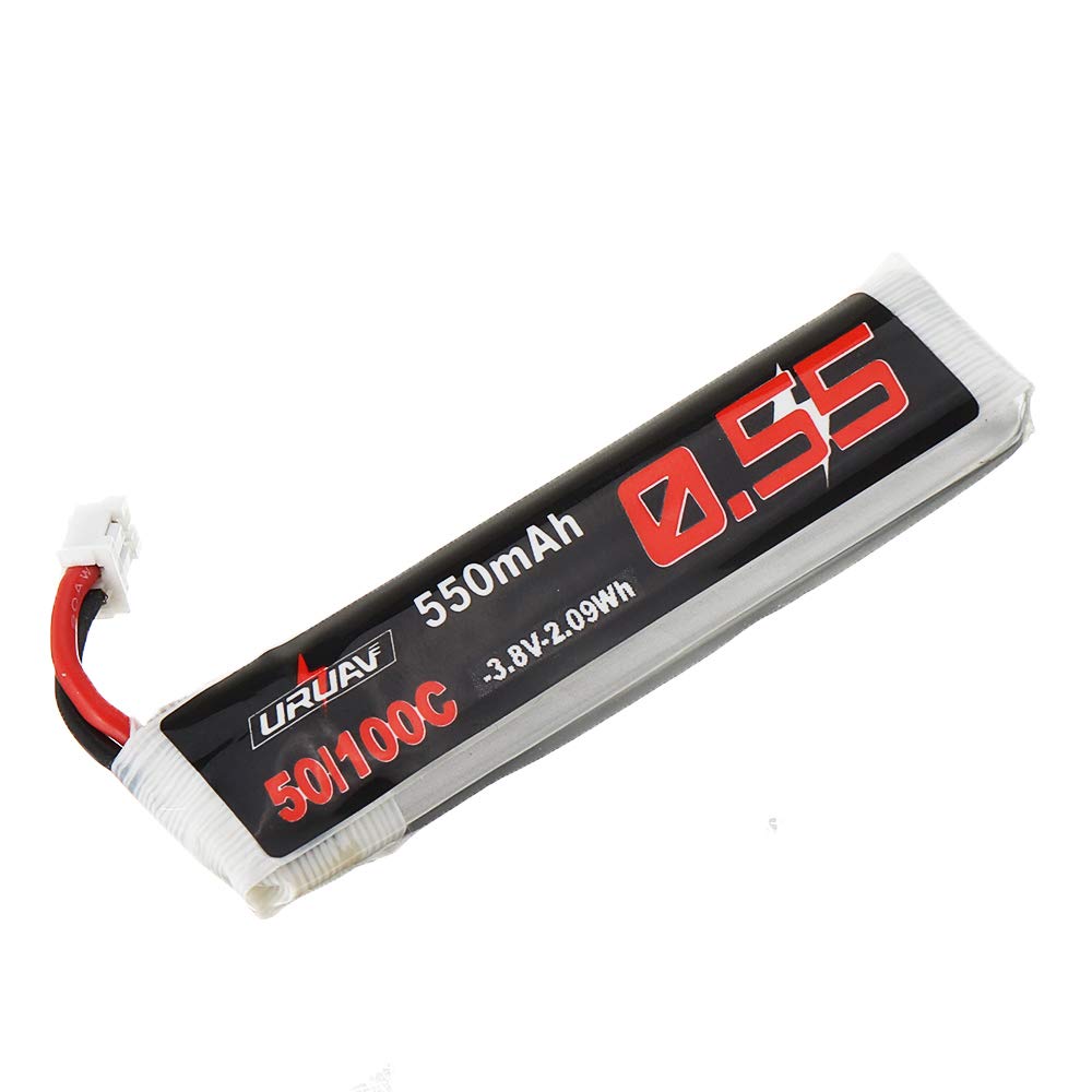 ZYGY 3PCS 1S 3.8V 80C 600mAh Lithium Battery & JST - PH 2.0 Plug Connector for Cinewoop Tinyhawk Micro FPV Racing Drone RC Battery Helicopter