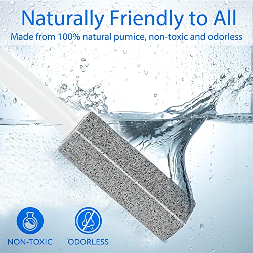 🏡🧹2-Pack Pumice Stone Toilet Cleaner – Extra Long Handle for Bowl Ring, Pool, Bathroom & Hard Water Stain Removal - Image 7