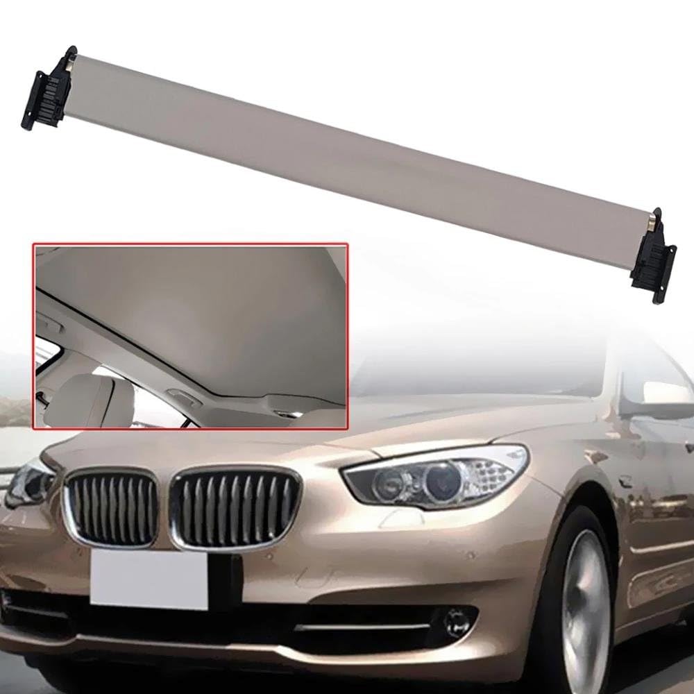 Parasol Coche Lateral para Serie 5 GT5 F07 535i 550i 2010-2017 Conjunto De Cubierta Cortina para Parasol Techo Corredizo Panorámico para Automóvil Accesorios para Coche(Beige)