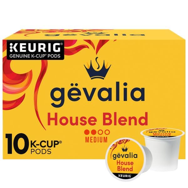 Gevalia House Blend Medium Roast Single Serve Coffee Pods - Smooth & Balanced with Caramel and Citrus Notes - 10 Count (Pack of 2) image 2