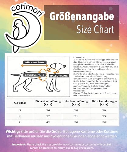 Hot-Dog Kostüm für Hunde – Süßes Haustierkostüm für Dackel und Co. – Tierverkleidung – Hotdog Wiener (Hot-Dog, L)