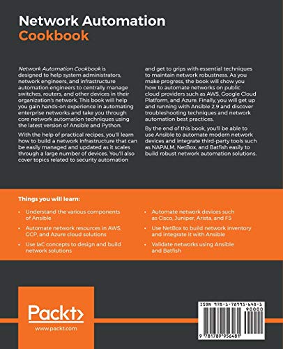 Network Automation Cookbook: Proven and actionable recipes to automate and manage network devices using Ansible - Thumbnail 2