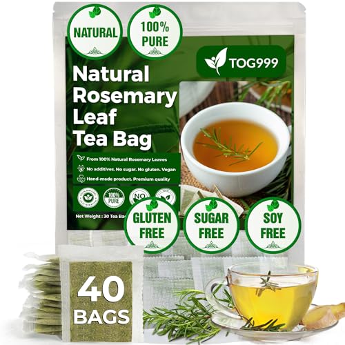 Image of TOG999, Premium Powder, 100% Natural and Pure, No Additives, No Gluten, No Sugar, Vegan (40 Bags, Rosemary)